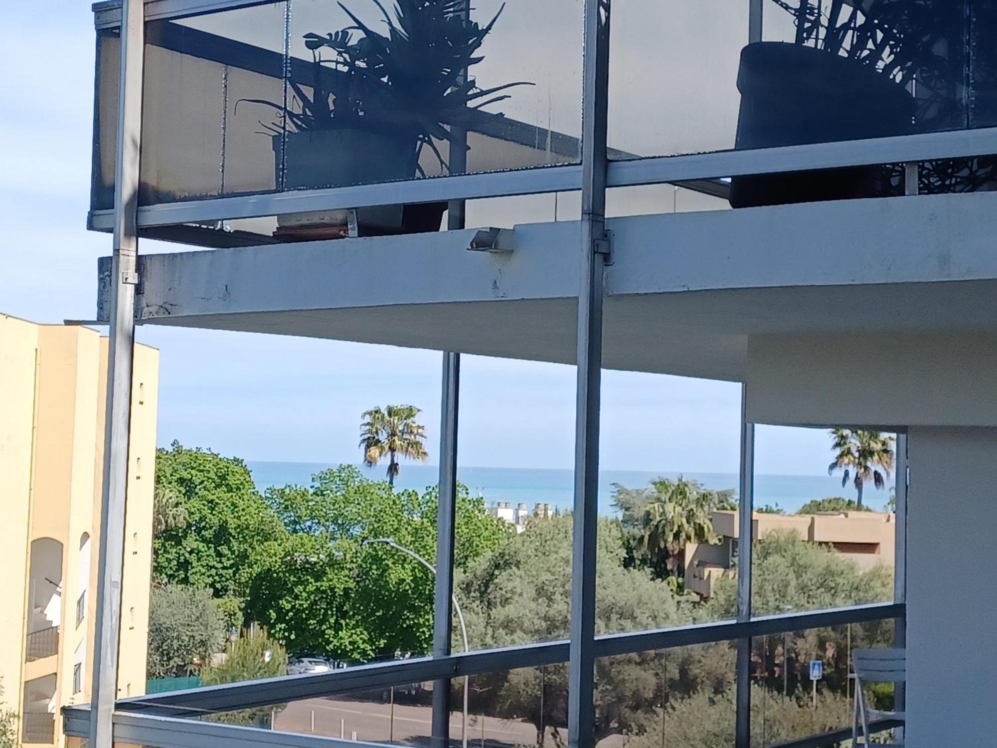 Juan Les Pins Tanit Studio Climatise Vue Sur Mer Piscine Antibes Eksteriør bilde