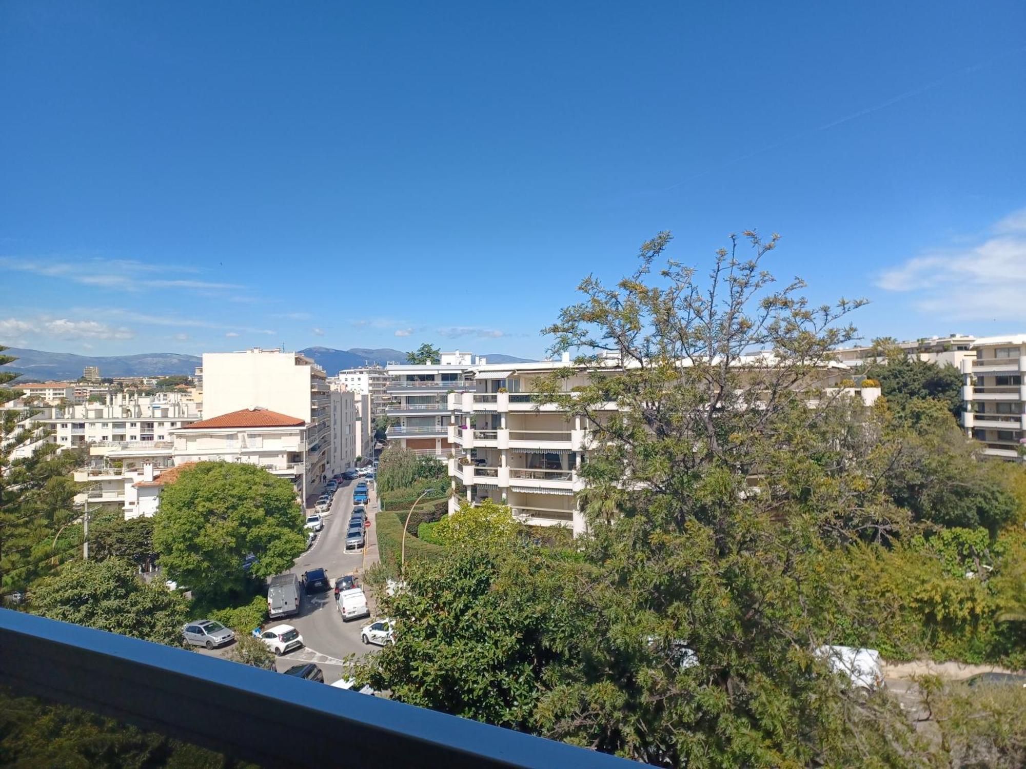 Juan Les Pins Tanit Studio Climatise Vue Sur Mer Piscine Antibes Eksteriør bilde